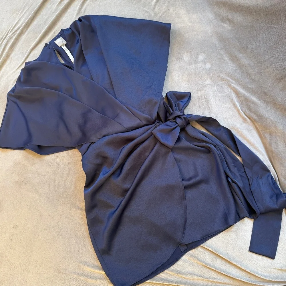 ASOS Mini Wrap-Style Dress - Picture 4 of 9